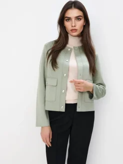 Jacken, Mäntel></noscript>MOHITO Frühlingsjacke Olivgrün