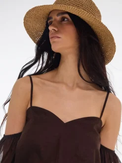 Mützen|Beachwear Kollektion>MOHITO Geflochtener Hut Beige