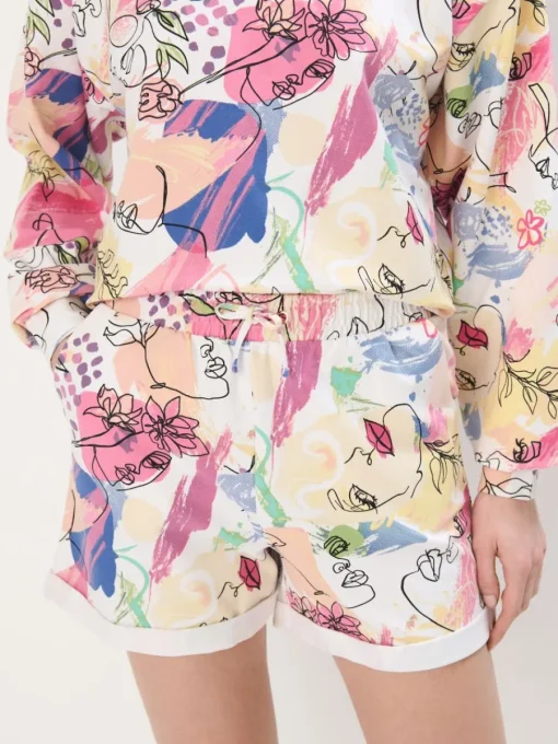 Sets|Shorts>MOHITO Gemusterte Shorts Pink