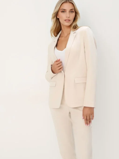 Am Häufigsten Ausgewählt|Anzüge>MOHITO Gerade geschnittener Blazer Creme
