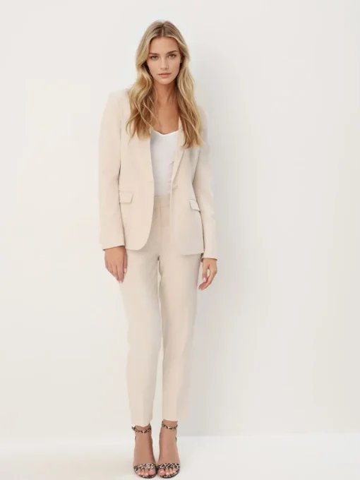 Am Häufigsten Ausgewählt|Anzüge>MOHITO Gerade geschnittener Blazer Creme