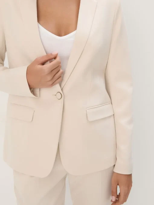 Am Häufigsten Ausgewählt|Anzüge>MOHITO Gerade geschnittener Blazer Creme