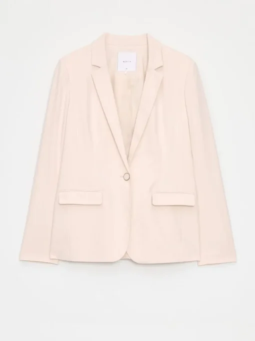 Am Häufigsten Ausgewählt|Anzüge>MOHITO Gerade geschnittener Blazer Creme
