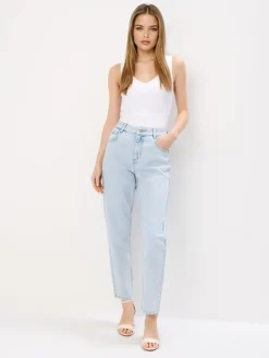 T-shirts, Tops>MOHITO Geripptes Top Creme