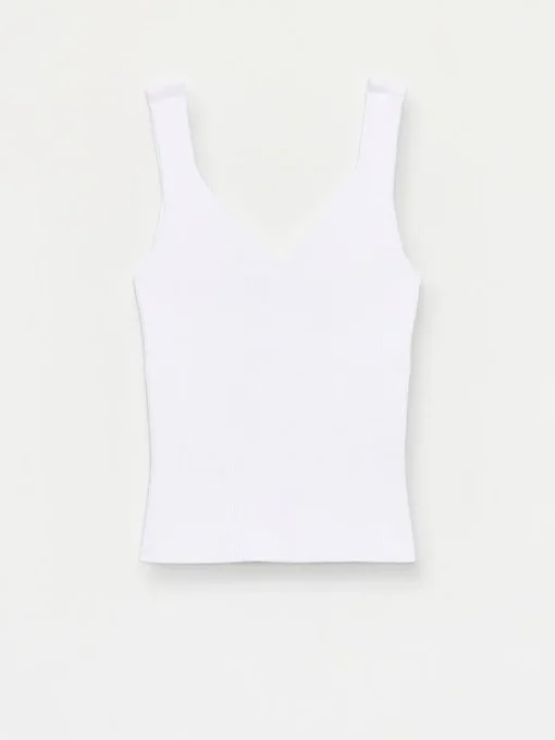 T-shirts, Tops>MOHITO Geripptes Top Creme