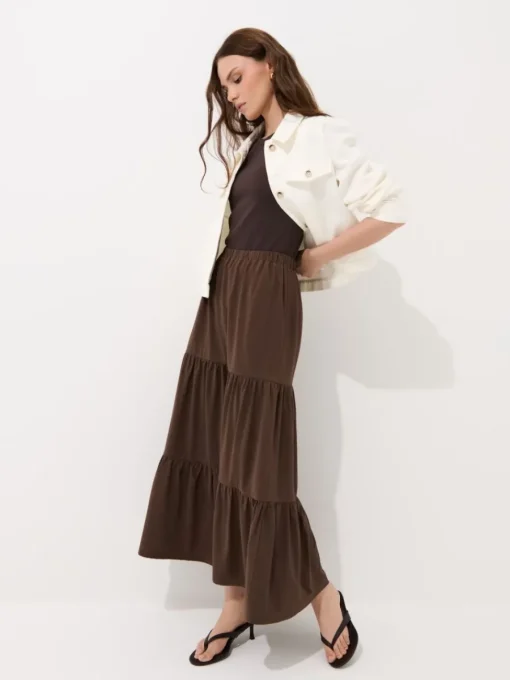 T-shirts, Tops>MOHITO Geripptes Top Dunkelbraun