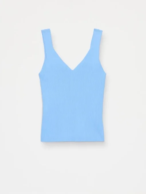 T-shirts, Tops>MOHITO Geripptes Top Hellblau
