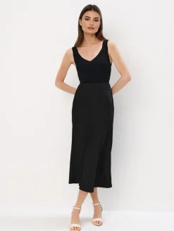 T-shirts, Tops>MOHITO Geripptes Top Schwarz