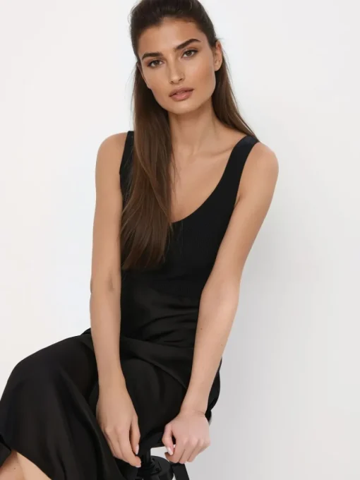 T-shirts, Tops>MOHITO Geripptes Top Schwarz