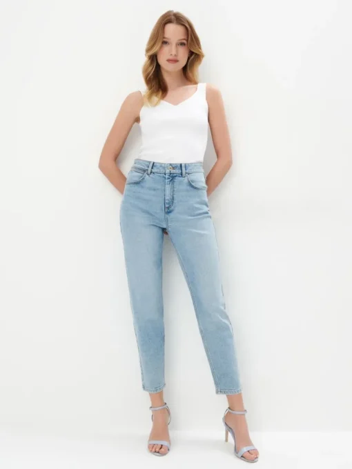 T-shirts, Tops>MOHITO Geripptes Top Creme