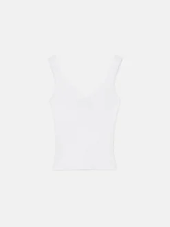 T-shirts, Tops></noscript>MOHITO Geripptes Top Creme