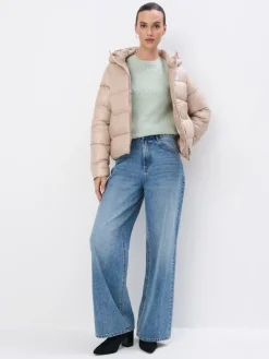 Jacken, Mäntel>MOHITO Gesteppte Pufferjacke Creme