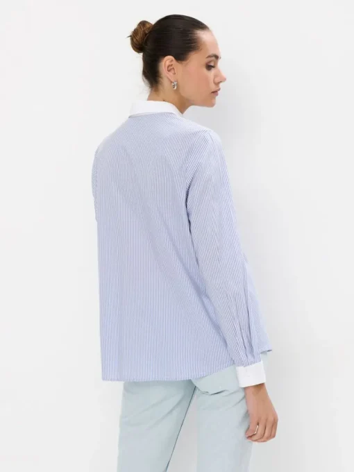 Blusen, Hemden>MOHITO Gestreifte Hemdbluse Blau