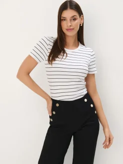 T-shirts, Tops>MOHITO Gestreiftes T-Shirt Weiu00df