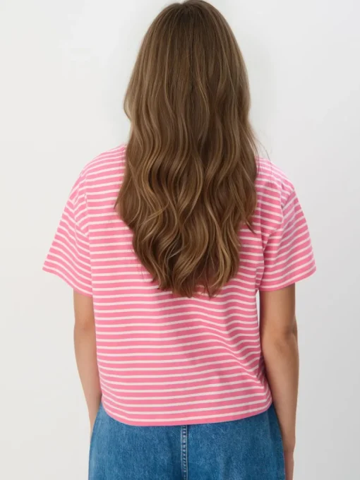 T-shirts, Tops>MOHITO Gestreiftes T-Shirt Pink