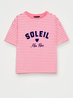 T-shirts, Tops></noscript>MOHITO Gestreiftes T-Shirt Pink