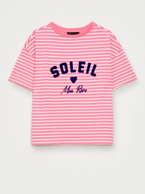 T-shirts, Tops>MOHITO Gestreiftes T-Shirt Pink
