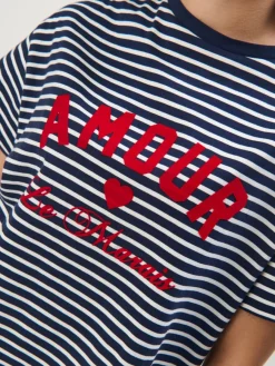 T-shirts, Tops>MOHITO Gestreiftes T-Shirt Navy