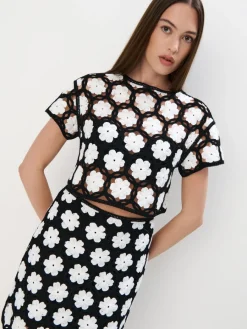 Blusen, Hemden></noscript>MOHITO Gestrickte Bluse Schwarz