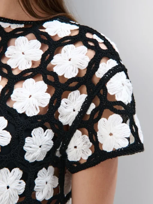 Blusen, Hemden>MOHITO Gestrickte Bluse Schwarz