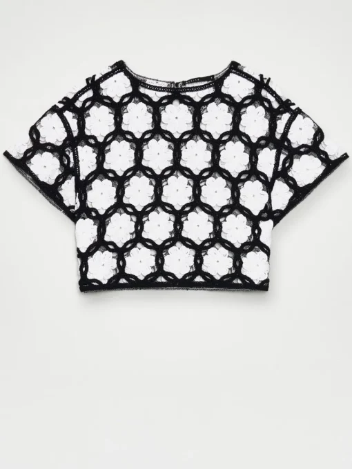 Blusen, Hemden>MOHITO Gestrickte Bluse Schwarz
