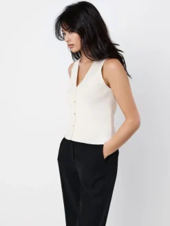 Blusen, Hemden>MOHITO Gestrickte Bluse Weiu00df
