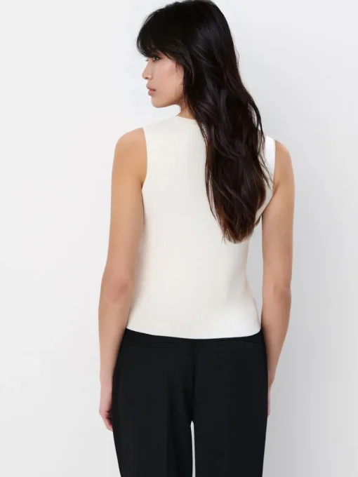 Blusen, Hemden>MOHITO Gestrickte Bluse Weiu00df