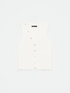 Blusen, Hemden></noscript>MOHITO Gestrickte Bluse Weiu00df