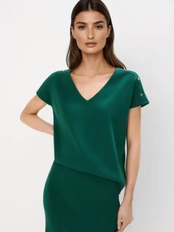Blusen, Hemden>MOHITO Gestrickte Bluse Grün
