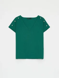 Blusen, Hemden></noscript>MOHITO Gestrickte Bluse Grün