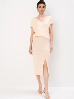 Blusen, Hemden>MOHITO Gestrickte Bluse Nude
