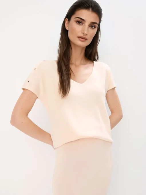 Blusen, Hemden>MOHITO Gestrickte Bluse Nude