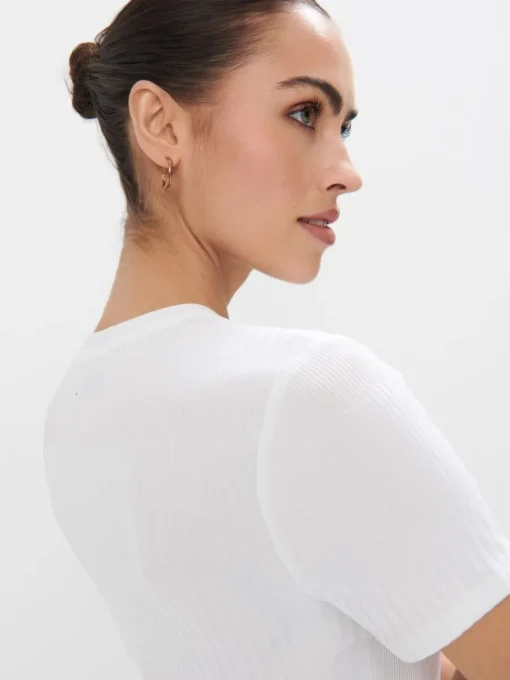 Blusen, Hemden>MOHITO Gestrickte Bluse Creme
