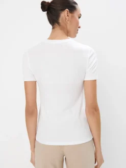 Blusen, Hemden></noscript>MOHITO Gestrickte Bluse Creme