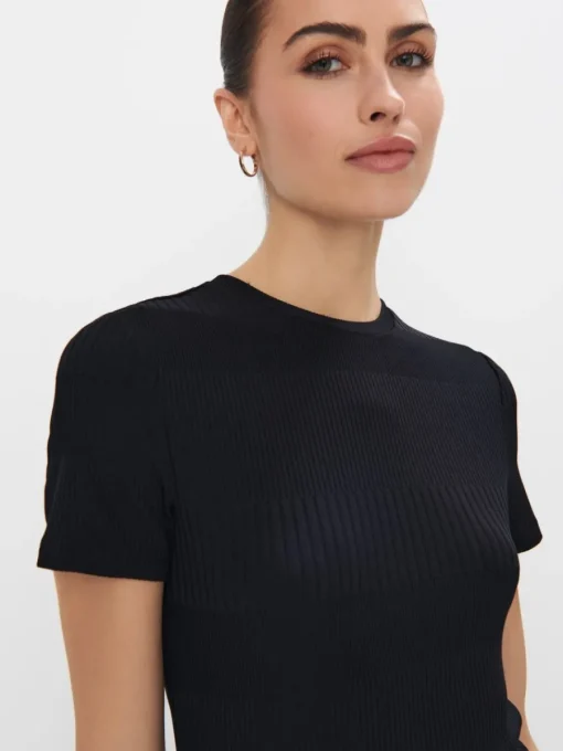 Blusen, Hemden>MOHITO Gestrickte Bluse Schwarz