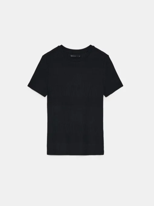 Blusen, Hemden>MOHITO Gestrickte Bluse Schwarz