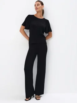 Blusen, Hemden></noscript>MOHITO Gestrickte Bluse Schwarz