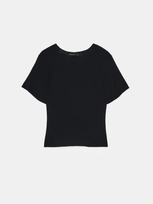 Blusen, Hemden>MOHITO Gestrickte Bluse Schwarz