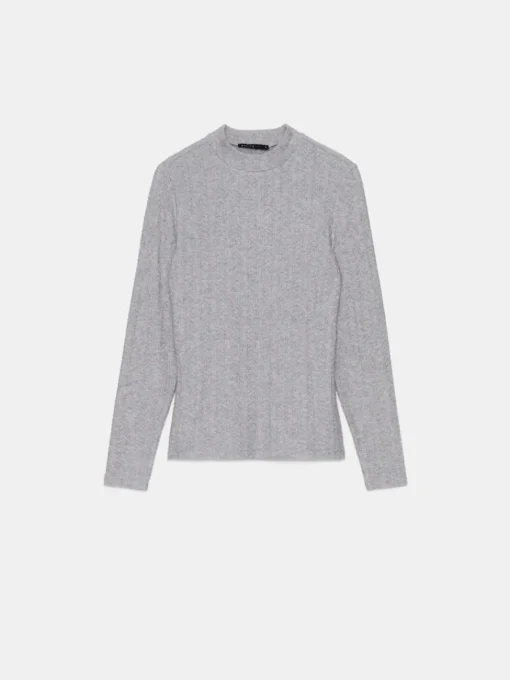 Blusen, Hemden>MOHITO Gestrickte Bluse Grau