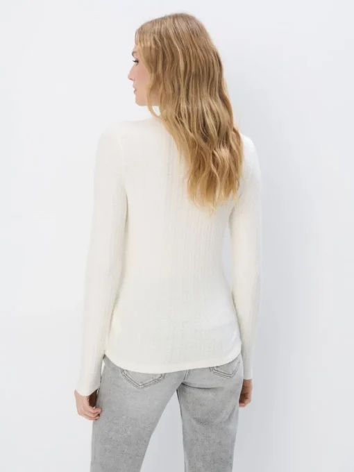 Blusen, Hemden>MOHITO Gestrickte Bluse Weiu00df