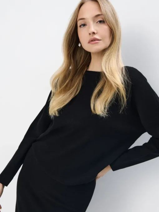 Pullover>MOHITO Gestrickter Pullover Schwarz