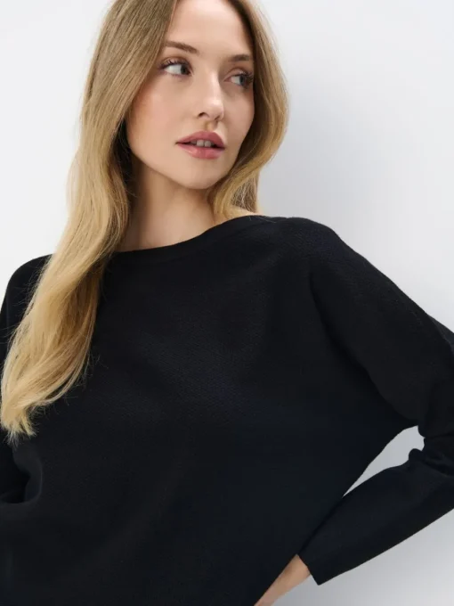 Pullover>MOHITO Gestrickter Pullover Schwarz