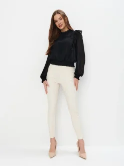 Jeans>MOHITO Gewachste Hose im Skinny-Fit Creme