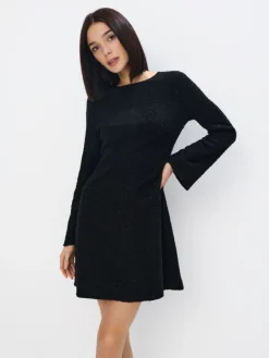 Kleider Für Hochzeitsgäste|Kleider, Overalls>MOHITO Glänzendes Minikleid Schwarz