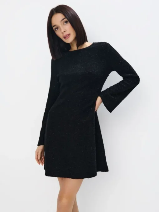 Kleider Für Hochzeitsgäste|Kleider, Overalls>MOHITO Glänzendes Minikleid Schwarz