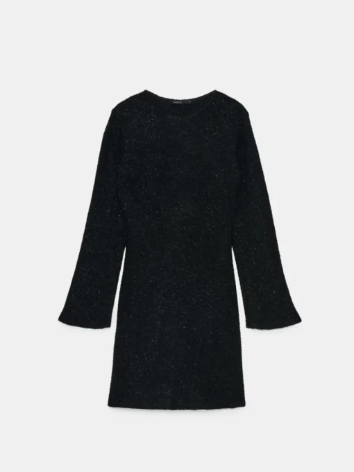 Kleider Für Hochzeitsgäste|Kleider, Overalls>MOHITO Glänzendes Minikleid Schwarz