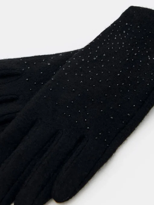 Handschuhe>MOHITO Handschuhe mit Wollanteil Schwarz