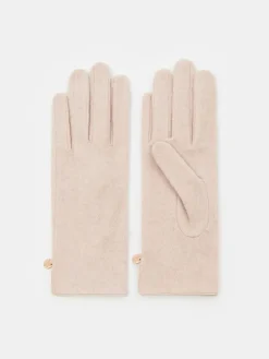 Handschuhe>MOHITO Handschuhe mit Wollanteil Creme