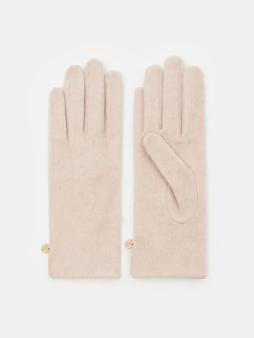 Handschuhe>MOHITO Handschuhe mit Wollanteil Creme