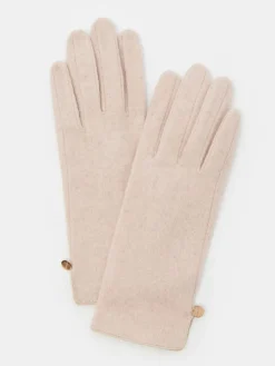 Handschuhe>MOHITO Handschuhe mit Wollanteil Creme